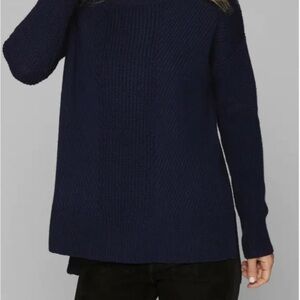 Athleta Merino Wool Navy Knot Sweater Tunic